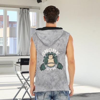 Snorlax Snore Gym Blast Texture Smoke Custom Hooded Tank Top