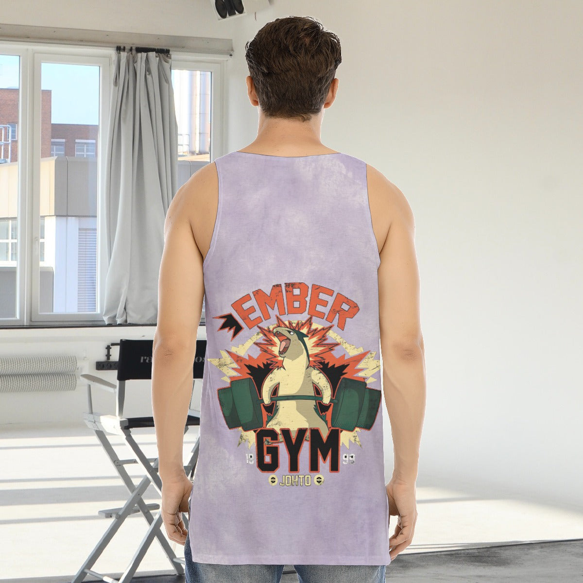 Typhlosion Ember Gym Blast Texture Amethyst Custom Tank Top