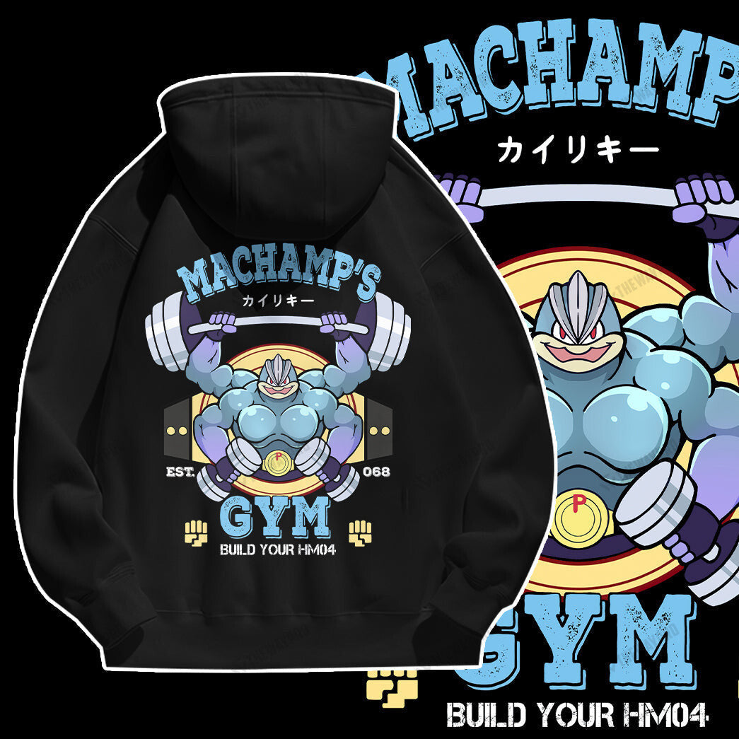 Machamp Gym Blue New Cutsom Graphic Apparel