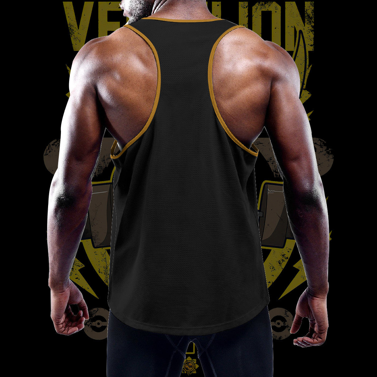 Vermilion Gym Custom Men's Slim Y-Back Muscle Tank Top