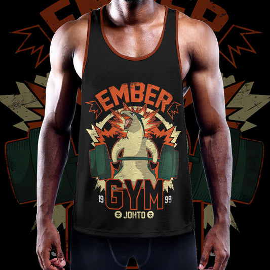 Ember Gym Custom Men's Slim Y-Back Muscle Tank Top