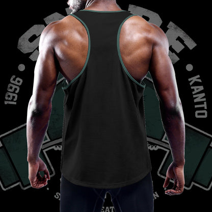 Snore Gym Custom Men's Slim Y-Back Muscle Tank Top