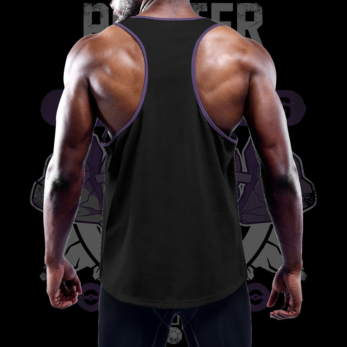 Pewter Gym Custom Men's Slim Y-Back Muscle Tank Top