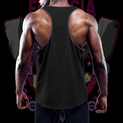 Fuchsia Gym Custom Men's Slim Y-Back Muscle Tank Top