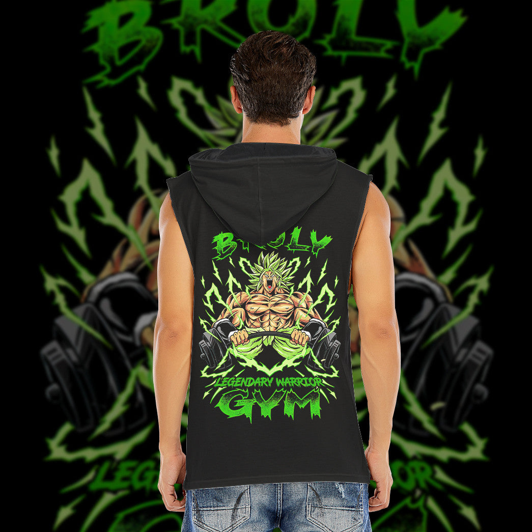 Broly Gym Custom Men's Hooded Tank Top