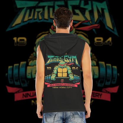 Raph's Turtle Gym 1984 Custom Men's Hooded Tank Top