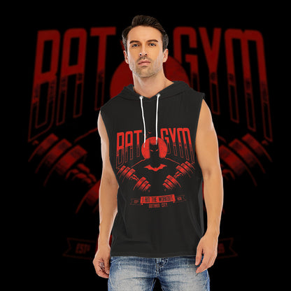 Bat Gym Custom Men's Hooded Tank Top