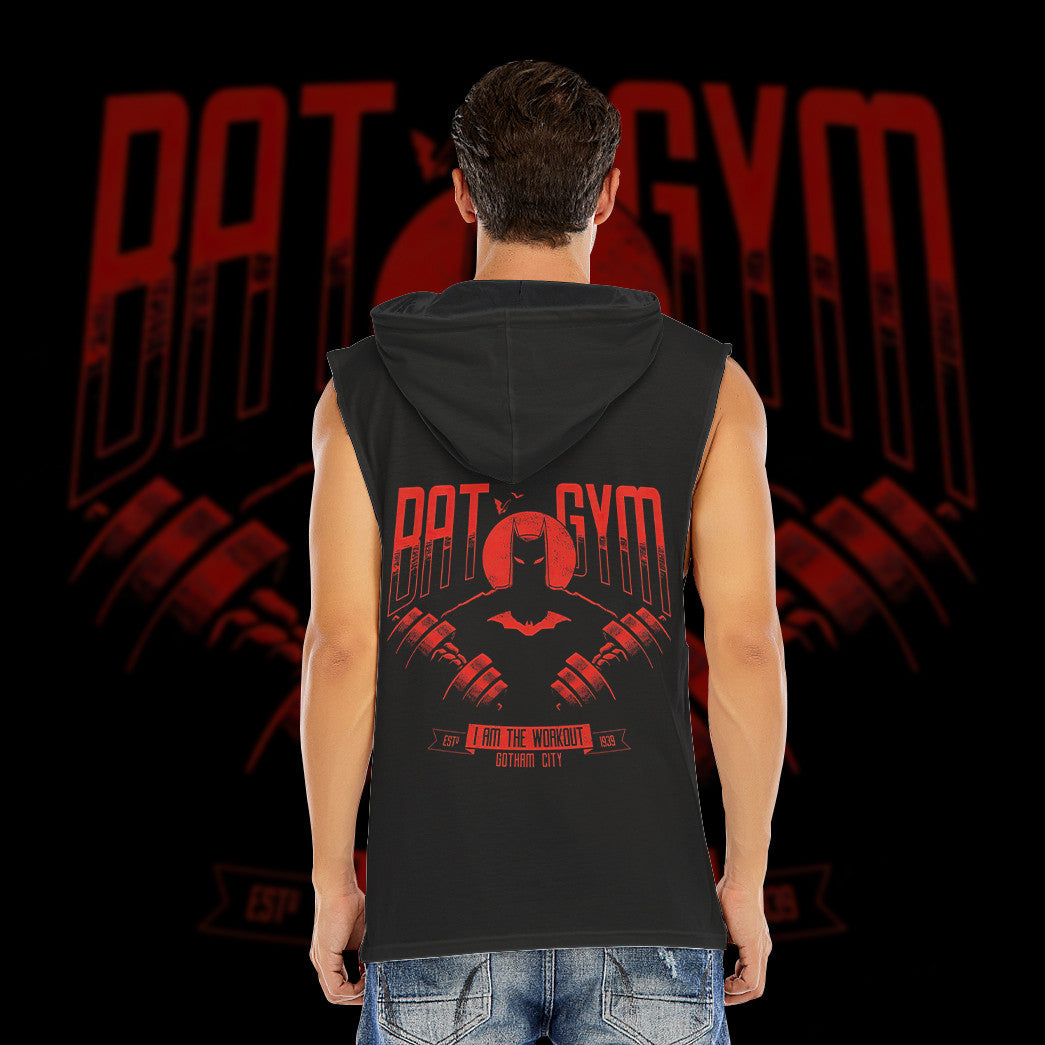 Bat Gym Custom Men's Hooded Tank Top