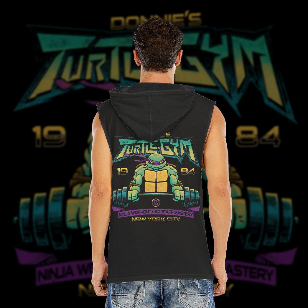 Donnie's Turtle Gym 1984 Custom Men's Hooded Tank Top