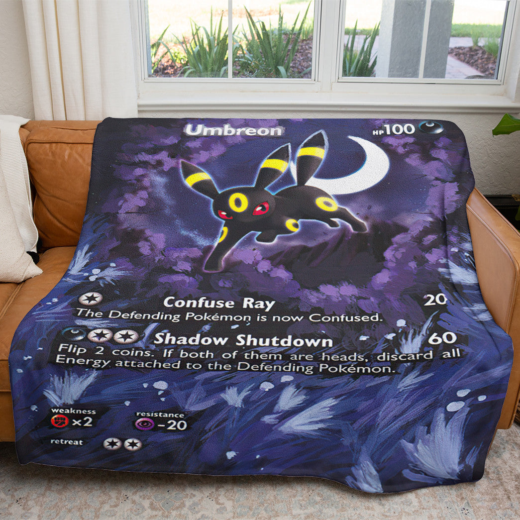 Painted Umbreon Custom 2-Side Printed Thicken Soft