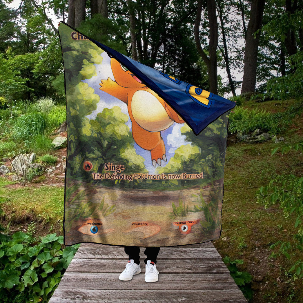 Painted Charmander Custom 2-Side Printed Thicken Soft