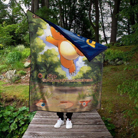 Painted Charmander Custom 2-Side Printed Thicken Soft