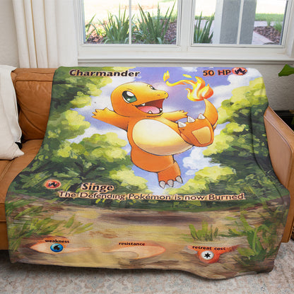 Painted Charmander Custom 2-Side Printed Thicken Soft