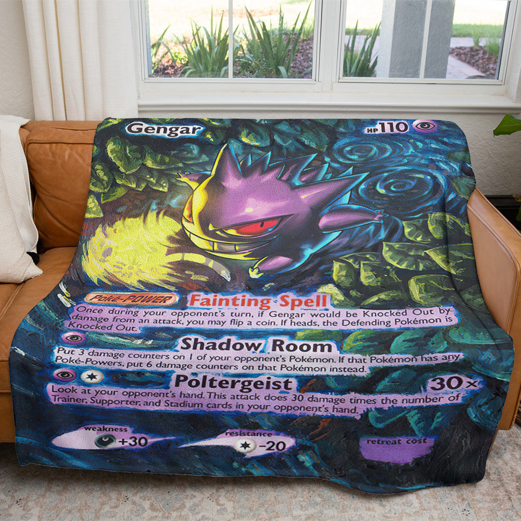 Painted Gengar Custom 2-Side Printed Thicken Soft