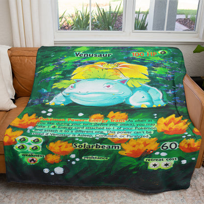 Painted Venusaur Custom 2-Side Printed Thicken Soft