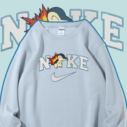 Embroidered PKM Cyndaquil Custom Hoodie T-Shirt Sweatshirt