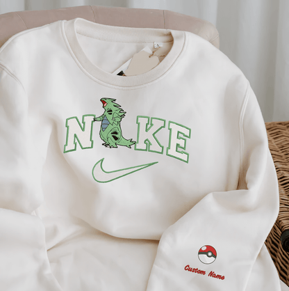 Embroidered PKM Tyranitar Custom Hoodie T-Shirt Sweatshirt