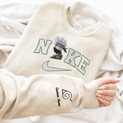 Embroidered Naruto Kakashi Custom Hoodie T-Shirt Sweatshirt