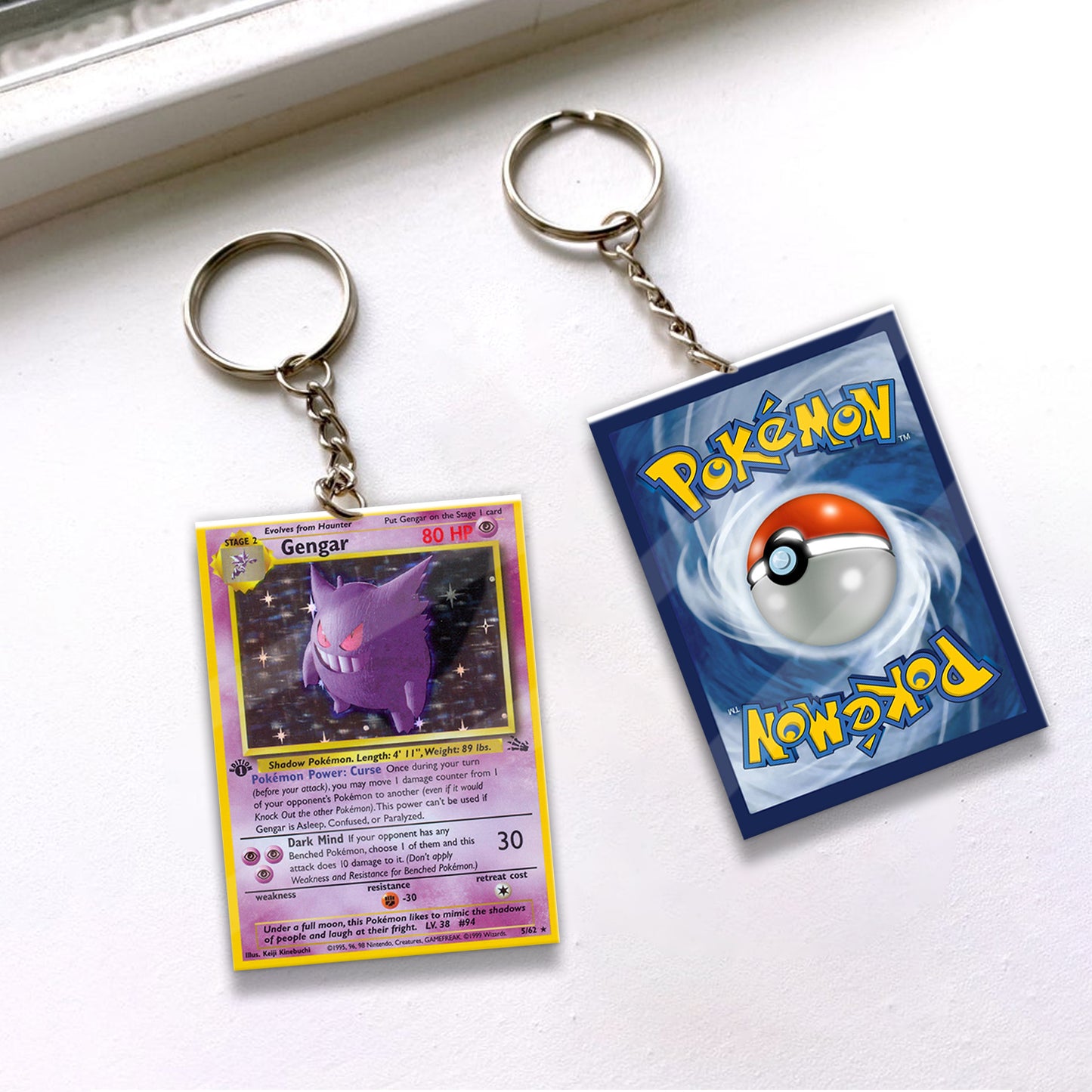 PKM Gengar Custom Keychain