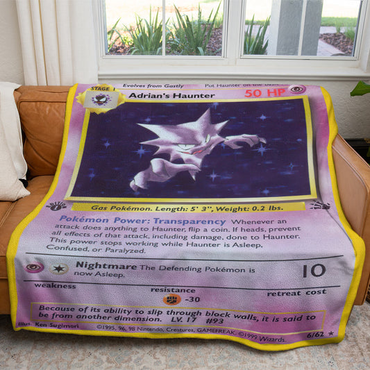 Adrian's Haunter Custom 2-Side Printed Thicken Soft Blanket