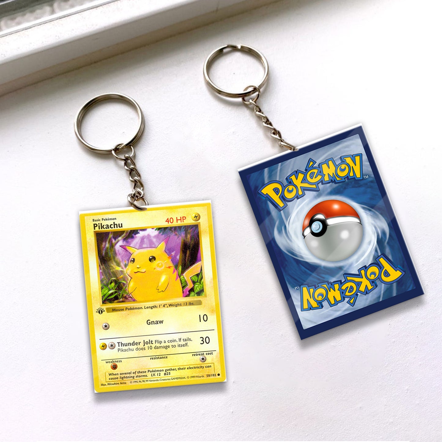 PKM Pikachu Custom Keychain