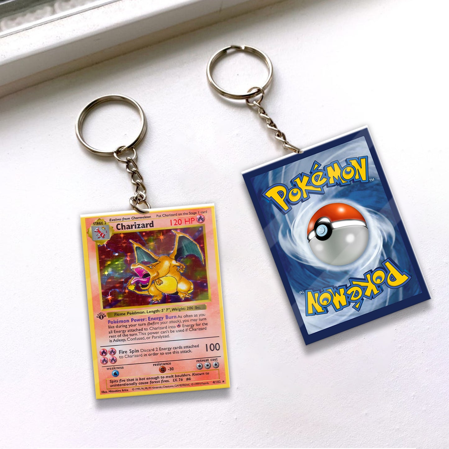 PKM Charizard Custom Keychain