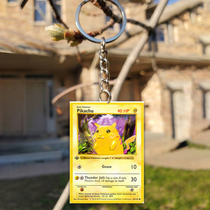 PKM Pikachu Custom Keychain