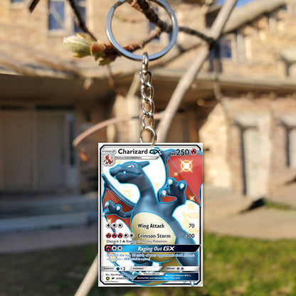 PKM Charizard GX Custom Keychain