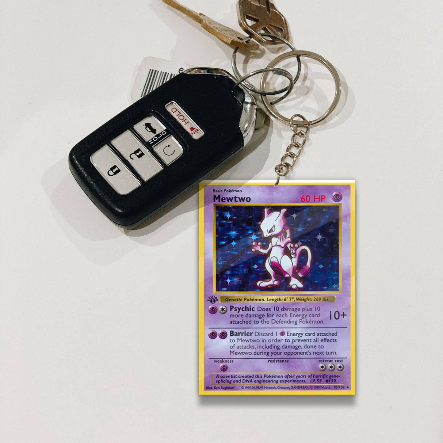 PKM Mewtwo Custom Keychain