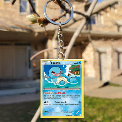 PKM Squirtle Custom Keychain