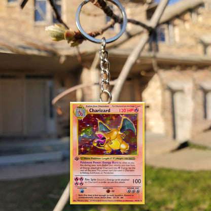 PKM Charizard Custom Keychain