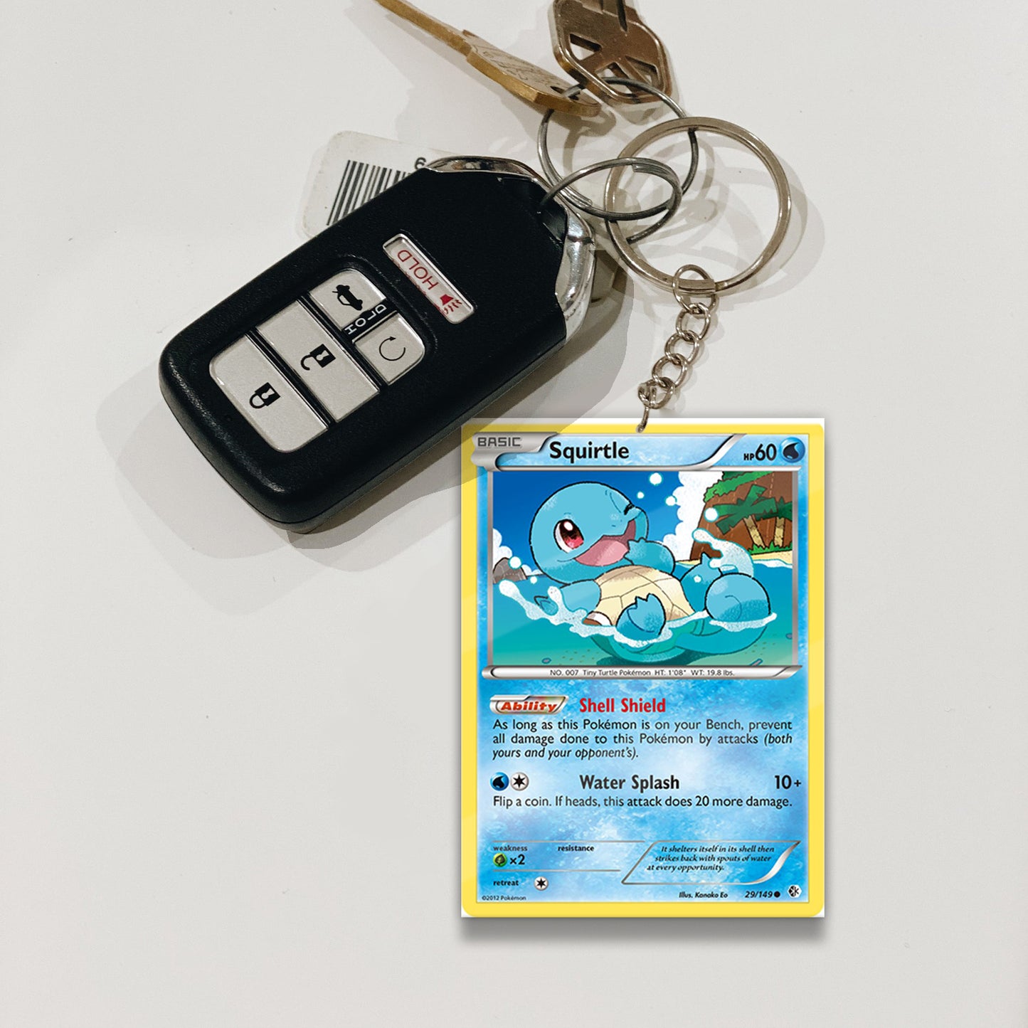 PKM Squirtle Custom Keychain