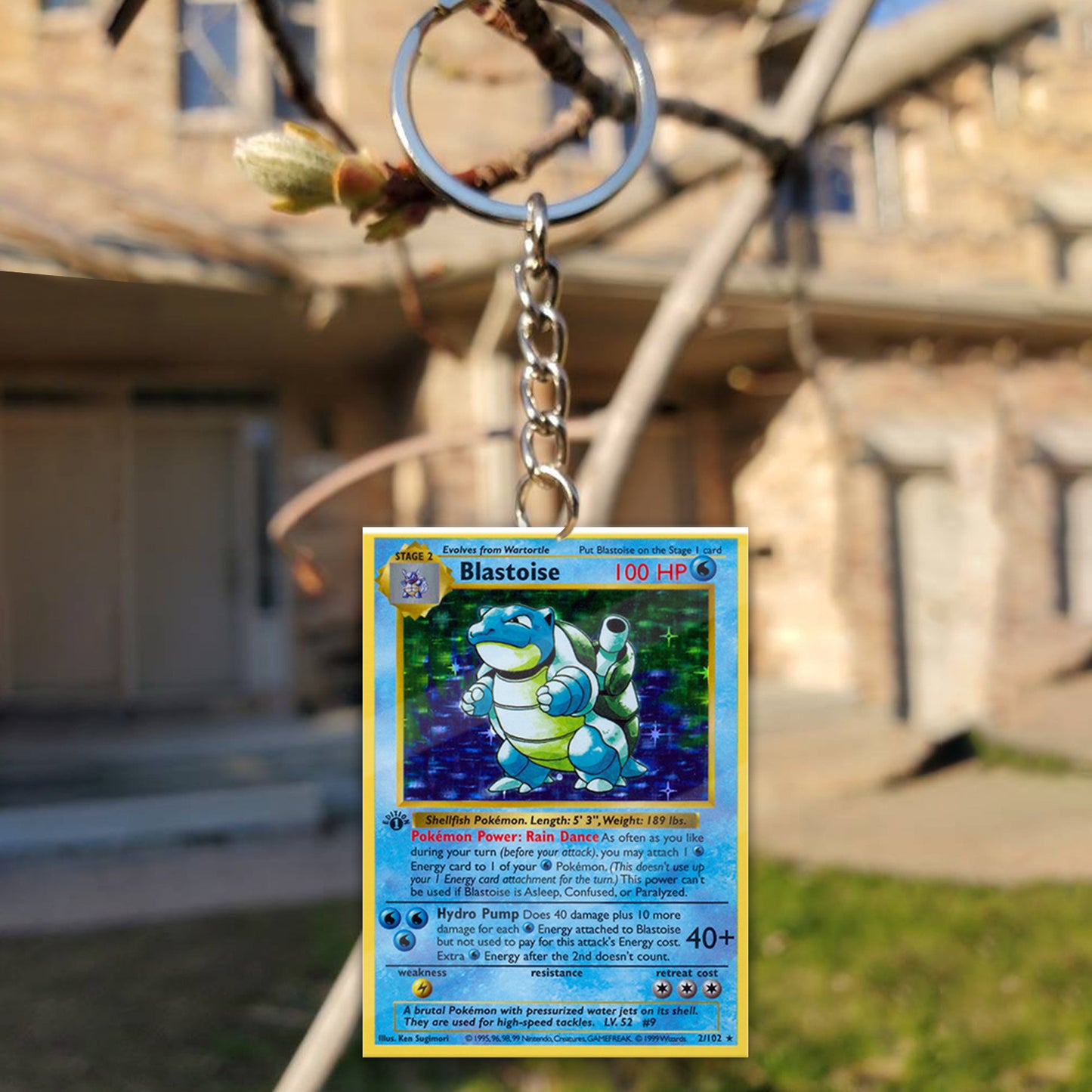 PKM Blastoise Custom Keychain