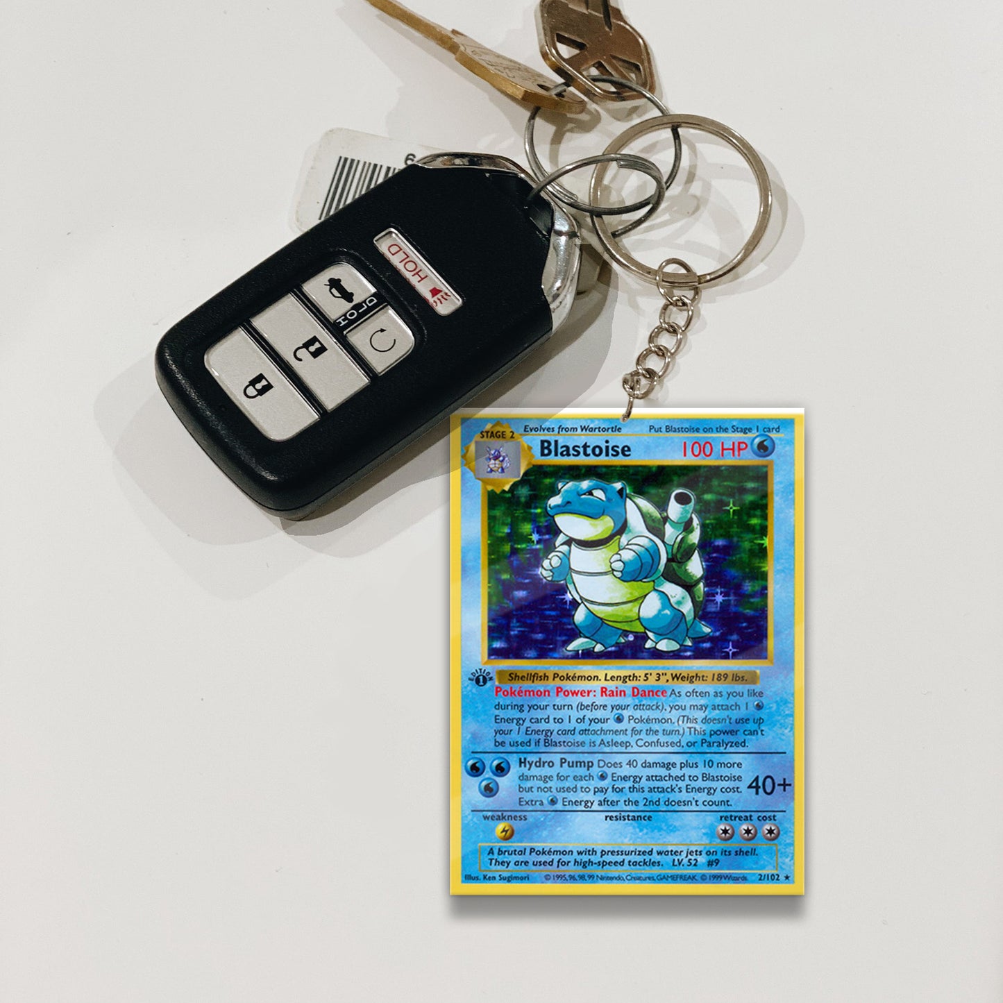 PKM Blastoise Custom Keychain